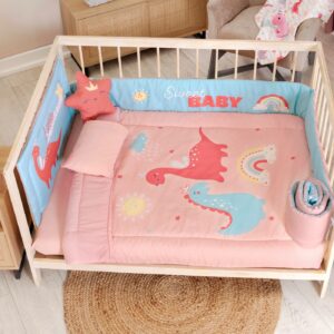 Edredón Cuna Dino Girl