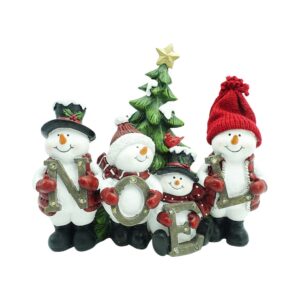 Adorno Familia Snowman Árbol