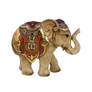 Adorno Elefante Café/Dorado