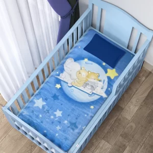 Cobija Baby Animales Espacio Azul