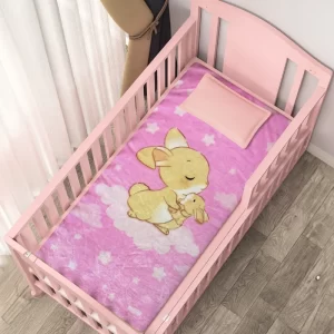 Cobija Baby Conejitas Nube Rosa