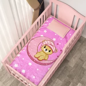 Cobija Baby Osita Luna Rosa
