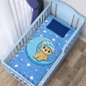 Cobija Baby Osito Luna Azul