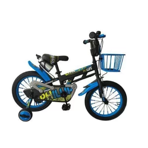 Bicicleta 16 Negra/Celeste