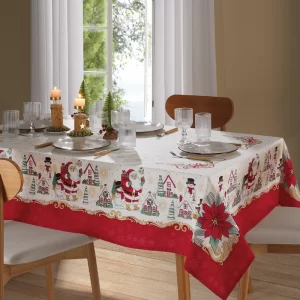Mantel Rectangular Santa Natal 119