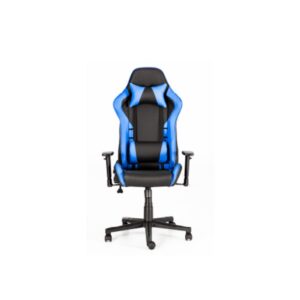 SILLA GAMER NEGRO CON AZUL