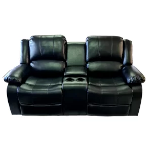 Sillón Reclinable Negro Doble