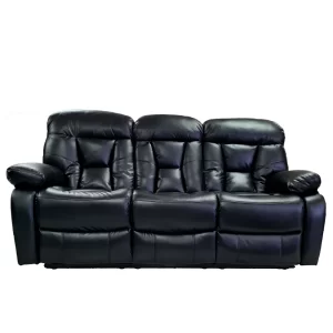 Sillón Reclinable Negro Triple