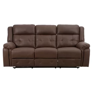 Sillón Reclinable Marrón Triple