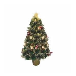 Árbol 60 cm Con Luz Y Bellotas